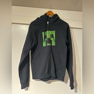 Minecraft zip up hoodie sweatshirt